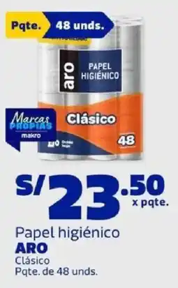 Makro Aro papel higiénico clásico oferta