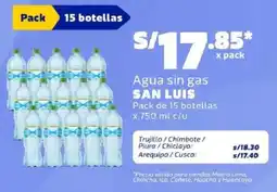 Makro San Luis agua sin gas oferta