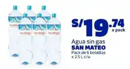 Makro San Mateo agua sin gas oferta