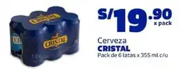 Makro Cerveza Cristal oferta