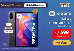 Hiraoka Xiaomi Tablet Redmi Pad 2 11" oferta