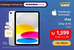 Hiraoka Apple iPad oferta