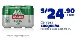 Makro Cerveza Cusqueña oferta