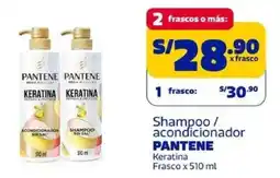 Makro Pantene shampoo acondicionador keratina oferta