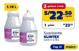 Makro Klintex suavizante oferta
