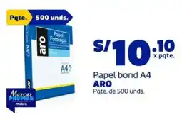 Makro Aro papel bond a4 oferta