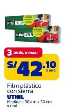 Makro Uthil film plastico con sierra oferta
