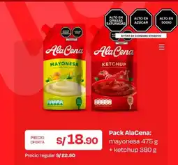 Wong AlaCena mayonesa ketchup oferta