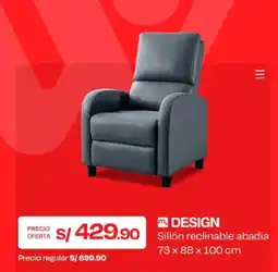 Wong m. design sillón reclinable abadia oferta