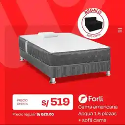 Wong Forli cama americana Acqua 1.5 plazas oferta