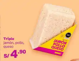 Tambo Zambo triple de jamón pollo queso oferta