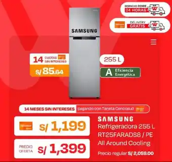 Samsung refrigeradora 255 l