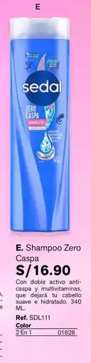 Leonisa Sedal shampoo zero caspa oferta