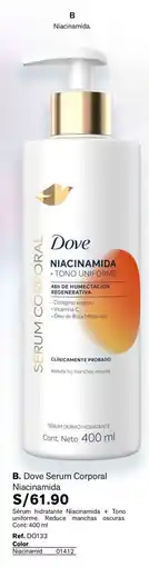 Leonisa Dove sérum corporal niacinamida oferta
