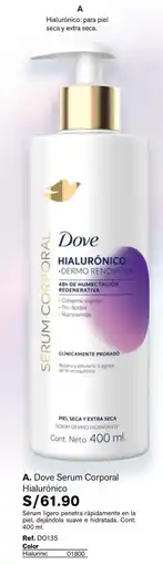 Leonisa Dove Sérum Corporal Hialurónico oferta