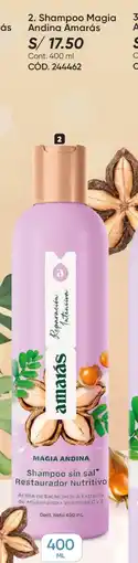 Azzorti Amarás shampoo magia andina oferta