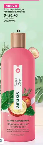 Azzorti Amarás shampoo largo amazónico oferta