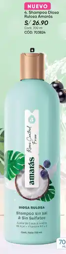 Azzorti Amarás shampoo diosa rulosa oferta