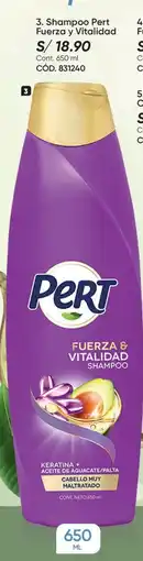 Azzorti Pert fuerza y vitalidad shampoo oferta