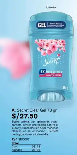 Leonisa Secret clear gel oferta