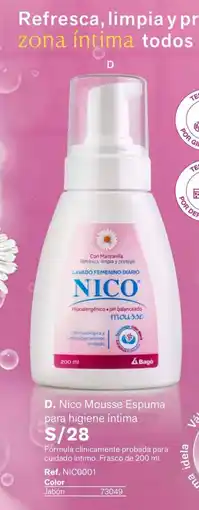 Leonisa Nico mousse espuma para higiene intima oferta
