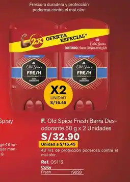 Leonisa Old Spice Fresh Barra Desodorante oferta