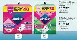 Azzorti Nosotras toallas higienicas natural-v invisible oferta