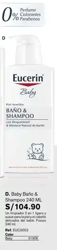 Leonisa Eucerin baby baño y shampoo oferta