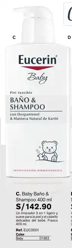 Leonisa Eucerin baby baño & shampoo oferta