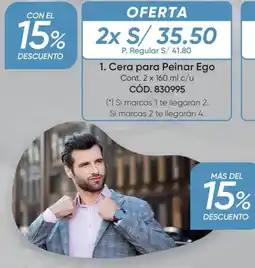 Azzorti Cera para Peinar Ego oferta