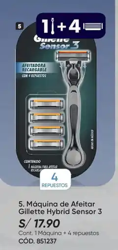 Azzorti Gillette maquina de afeitar hybrid sensor 3 oferta