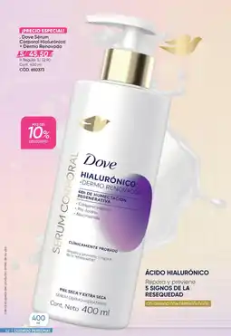 Azzorti Dove sérum corporal hialurónico + dermo renovado oferta