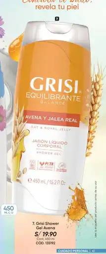 Azzorti Grisi shower gel avena oferta