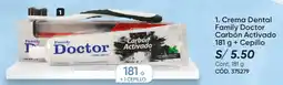 Azzorti Family doctor crema dental carbón activado + cepillo oferta