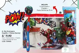 Azzorti Set avengers cepillo + pasta dental oferta