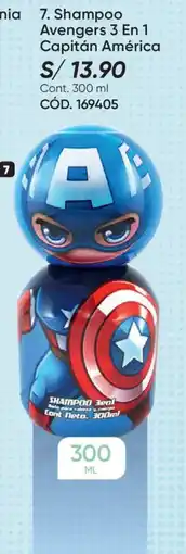 Azzorti Shampoo Avengers 3 En 1 Capitán América oferta