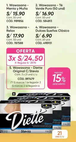 Azzorti Wawasana Diette Original C/Stevia oferta