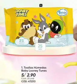 Azzorti Looney tunes toallas húmedas baby oferta