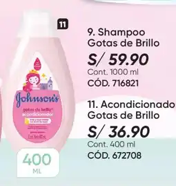 Azzorti Johnson's acondicionador gotas de brillo oferta