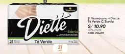 Azzorti Wawasana diette té verde c/stevia oferta