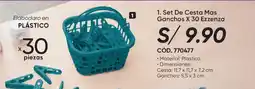 Azzorti Ezzenza set de cesta mas ganchos oferta