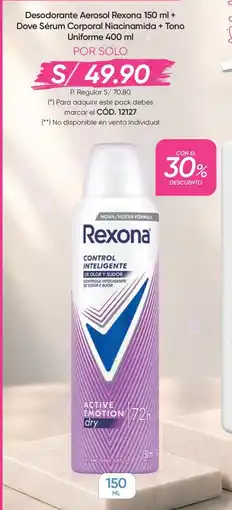 Azzorti Dove sérum corporal niacinamida tono uniforme oferta