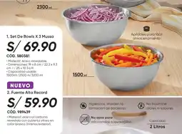 Azzorti Mussa set de bowls x 3 oferta