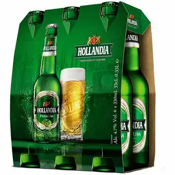 Tottus Cerveza hollandia six pack bot.330ml oferta