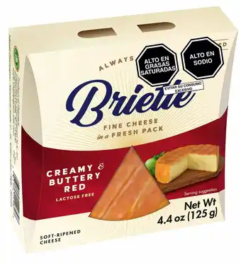 Tottus Queso briette creamy and buttery red x 125 g oferta