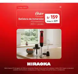 Hiraoka Oster batidora de inmersión oferta