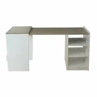 Tottus Escritorio simpplex plegable secret blanco/gris oferta