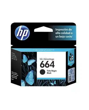 Tiendas EFE Cartucho de tinta hp 664 color negro oferta