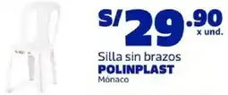 Makro Polinplast silla sin brazos mónaco oferta