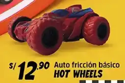 Plaza Vea Hot wheels auto fricción básico oferta